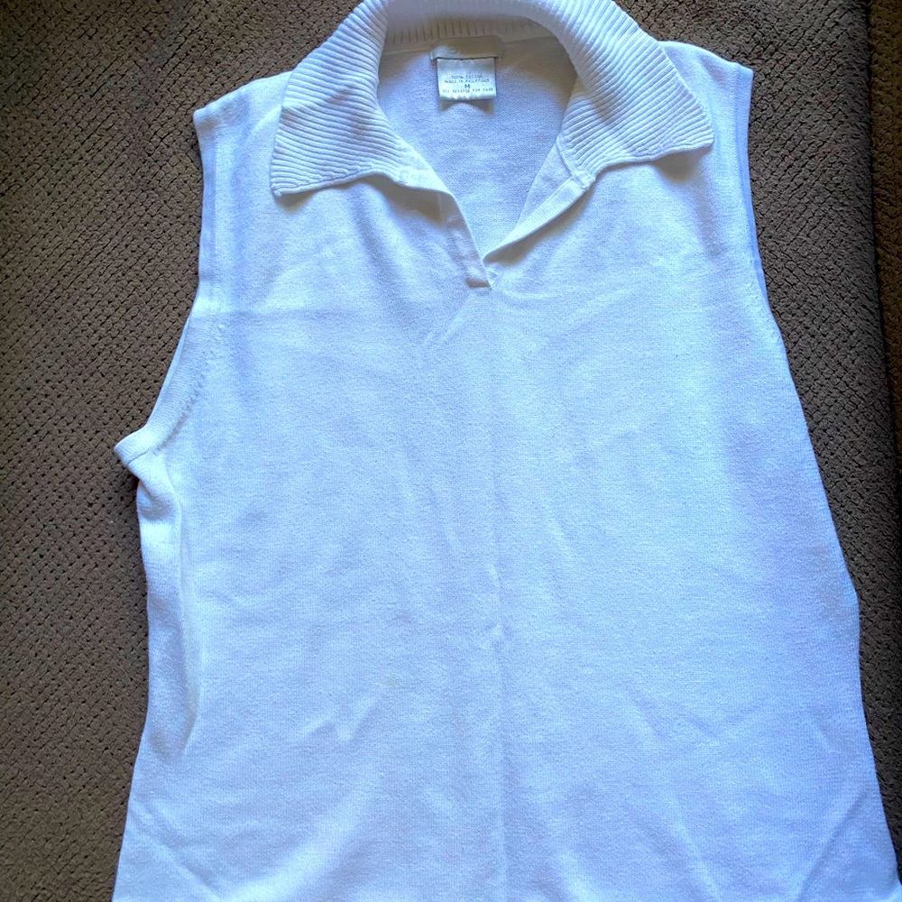 white tennis top